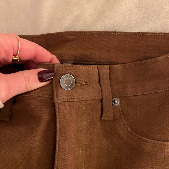 Pistola Coated Leather Flare Jeans - Picture 4 of 8